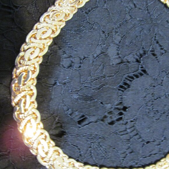 MODA AL MASSIMO 18K yellow Gold over Bronze Arezzo Byzantine 18" Necklace JTV - Picture 7 of 16